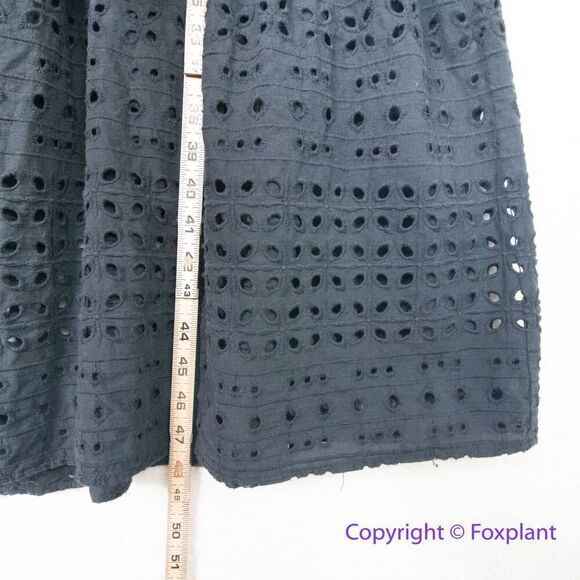 Eloquii Eyelet Dress With Sheer Detail black , size 14 - Picture 6 of 16